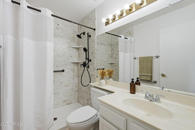 remodeled master bathroom
