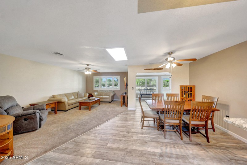 Dining & Living Room View