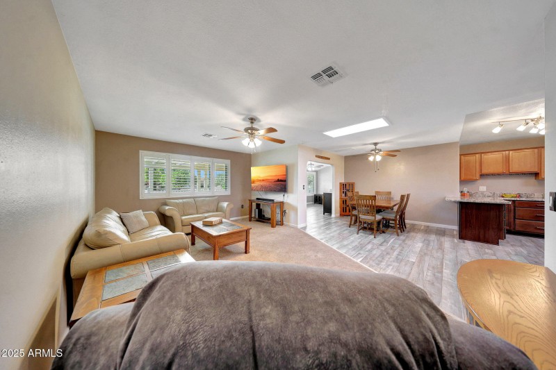 Living Room & Dining Room View