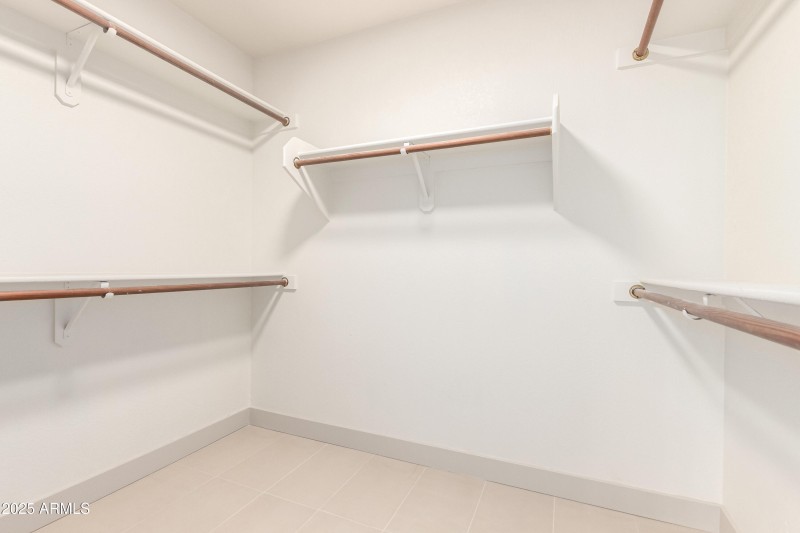 Spacious Master Closet