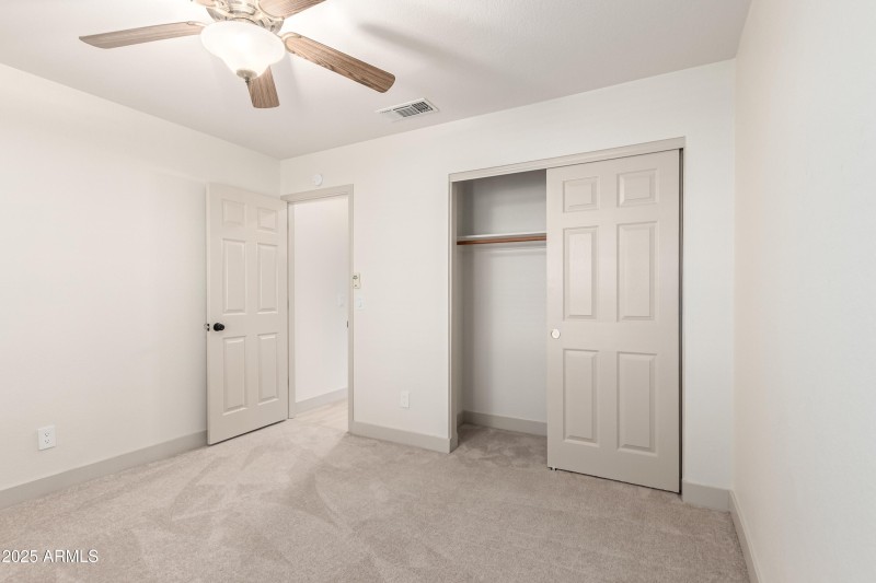 Second Bedroom with new designer paint