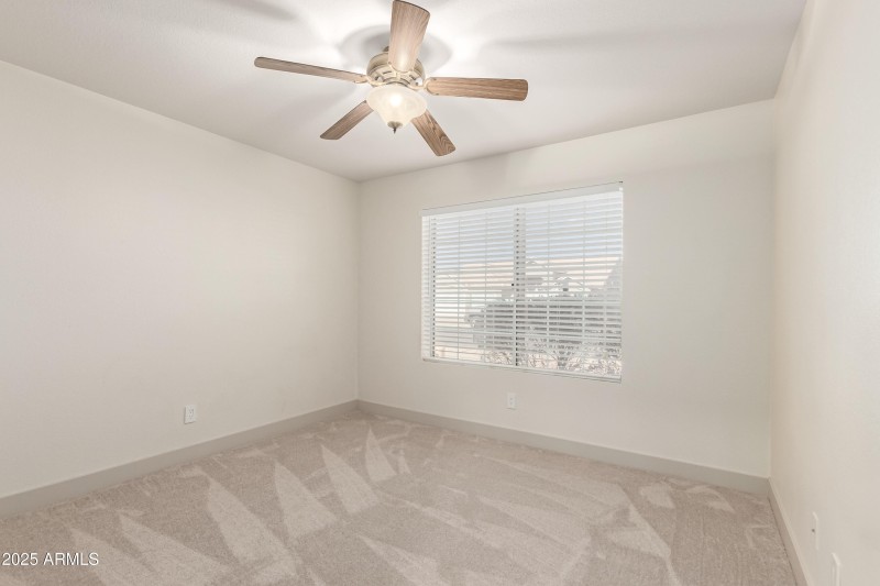 Third Bedroom with window covering