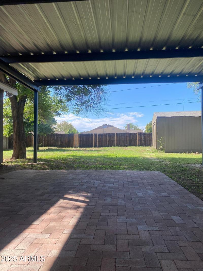 Backyard & Covered Patio