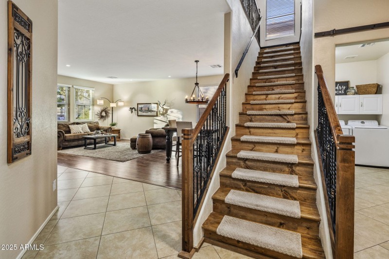 Living rm and staircase