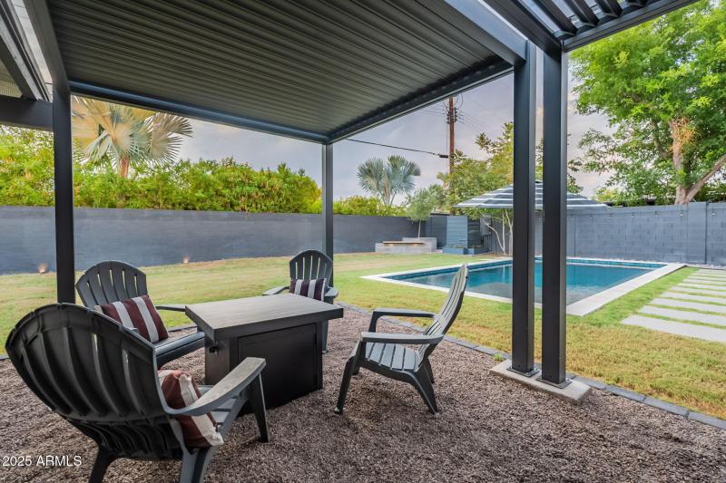 Extended covered patio