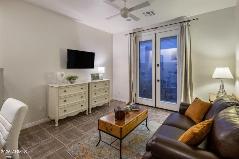 Double Doors To Private Patio