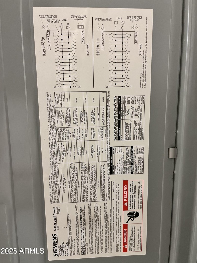 PANNEL - UTILITY ROOM OFF GYM