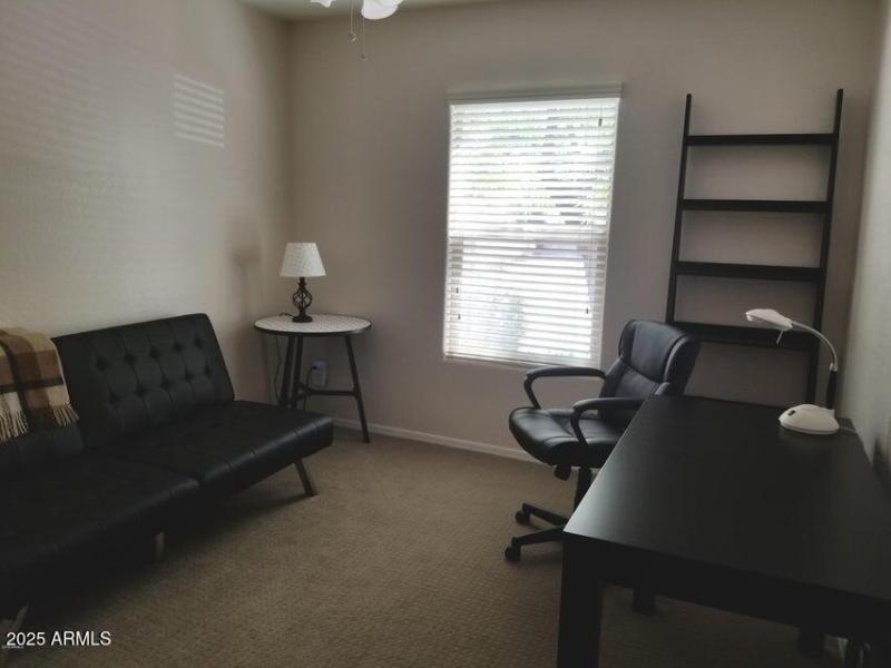 3rd bedroom with futon bed and desk