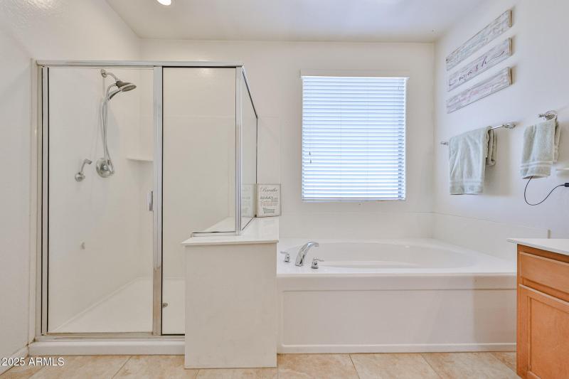 Seperate Tub & Shower at Primary Bath