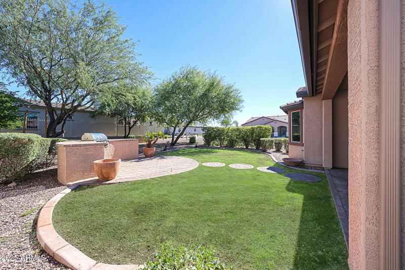 Backyard - Grass Virtually Staged