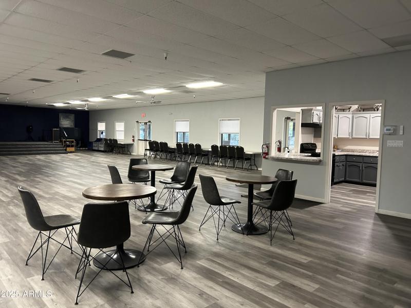 Main room and kitchen