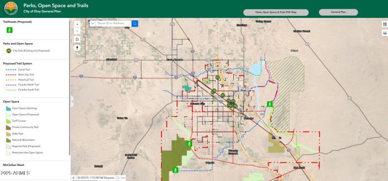Eloy Parks, open space and trails City o