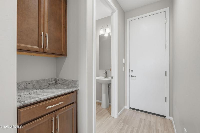 Storage Area and Half Bath