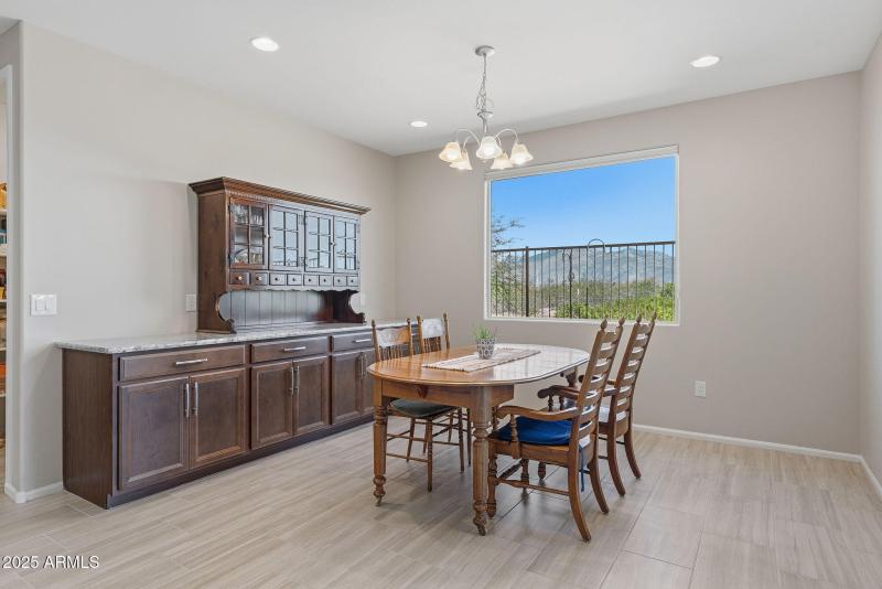 Breakfast Room with Mountain Views