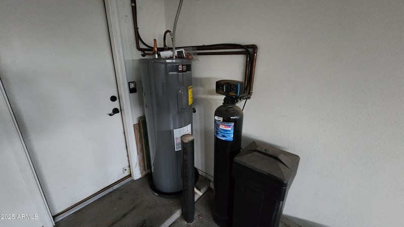 Hot water heater and water softner