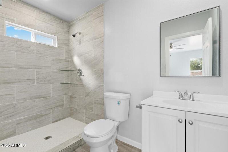 Tiled showers higher ceilings