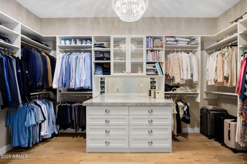 Extra large primary closet