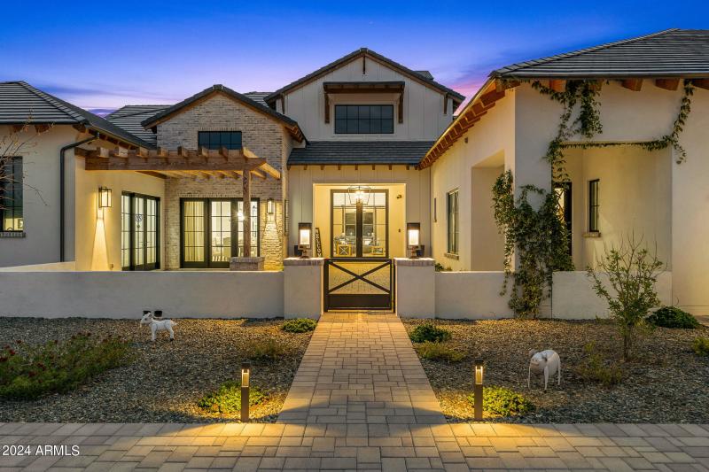 99front entrance with pathway lighting