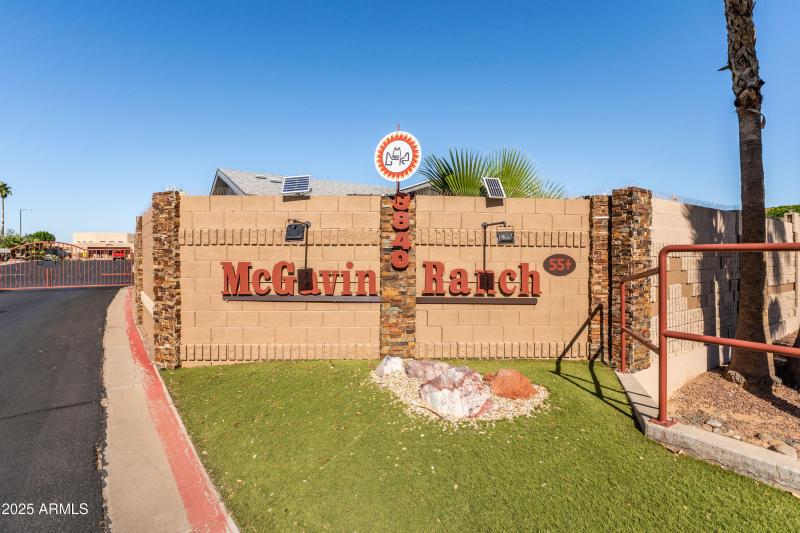 8a McGavin Ranch sign