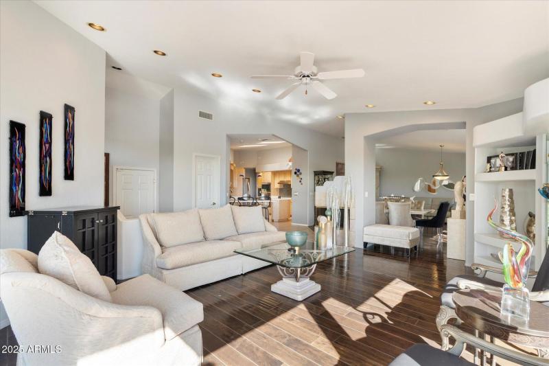 Modern yet welcoming great room