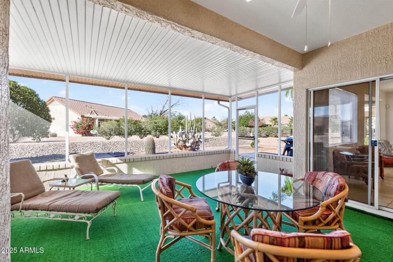 Screened Back Patio towards BarBQ Patio