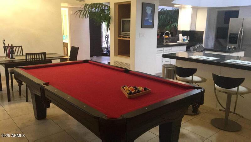 Pool Table in Family Room