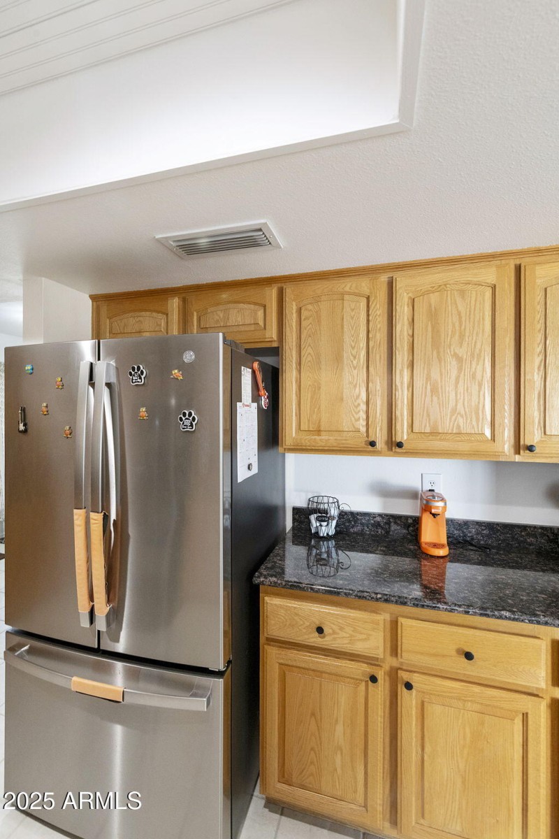Kitchen with granite counters