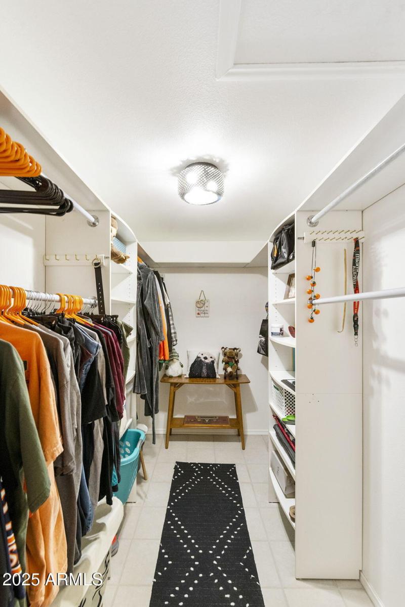 Primary walk-in closet