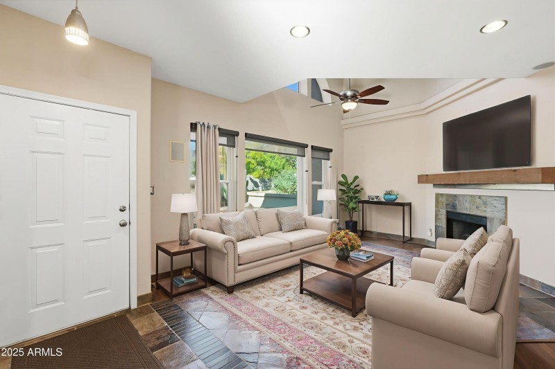 Living Room Digitally Staged