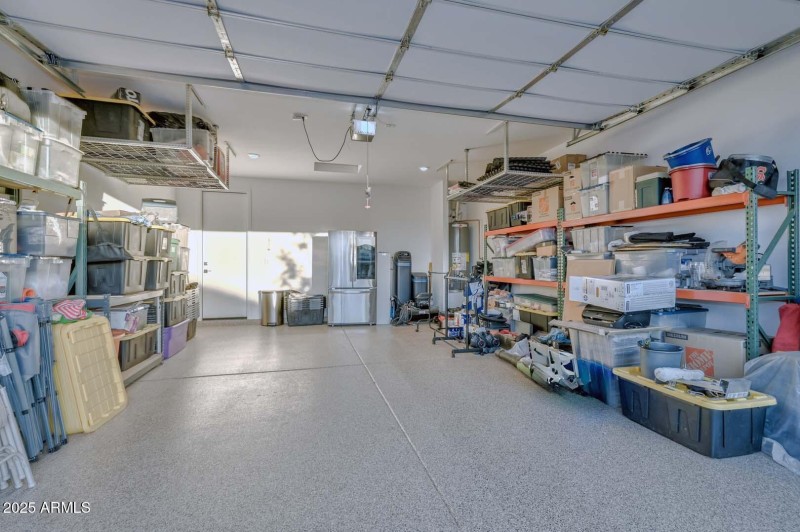 Garage with Epoxy Floor