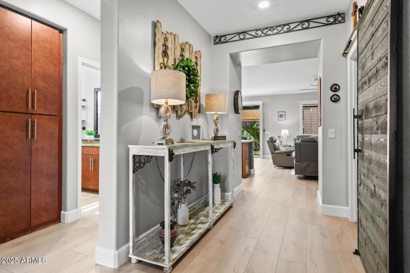 Barn Door to Laundry Room