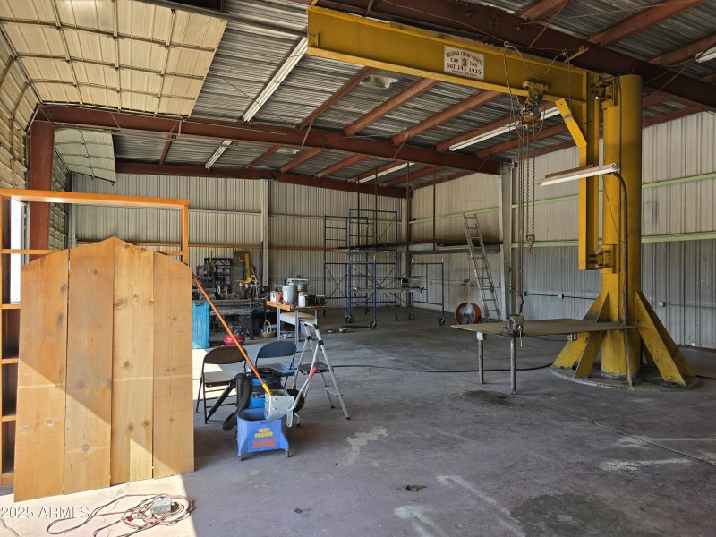 Interior of Garage Bays