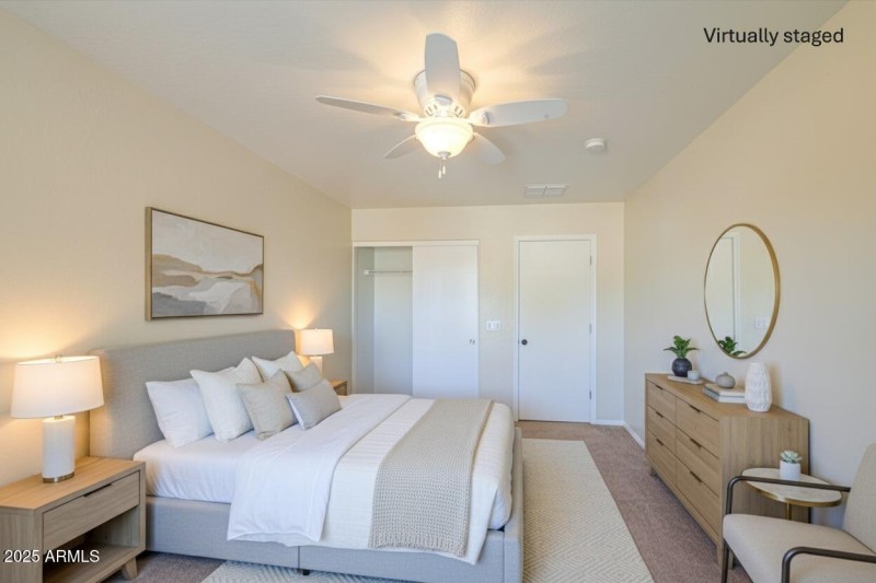 Bedroom 3 virtual staging