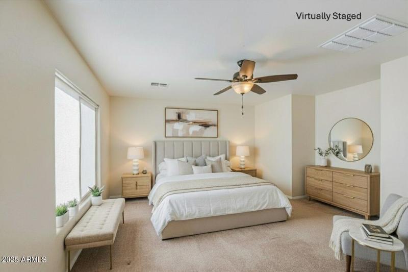 Primary Bed virtual staging