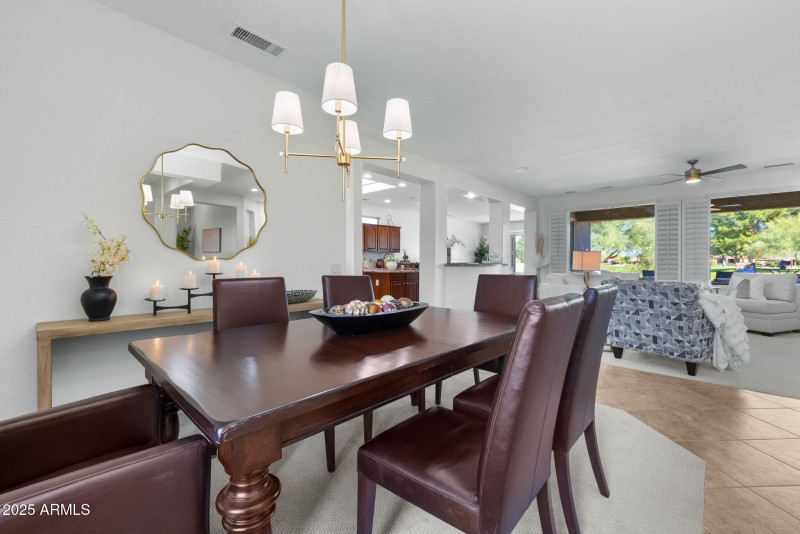 Formal Dining Open to Living Room & Golf