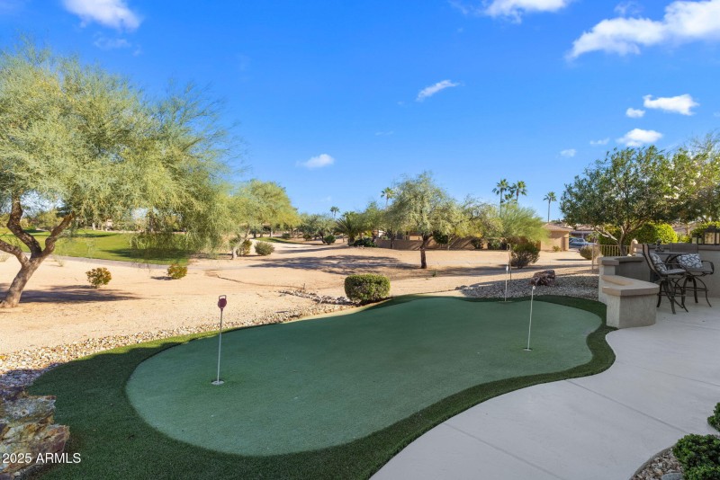 Putting Green at Golf Course View Back P