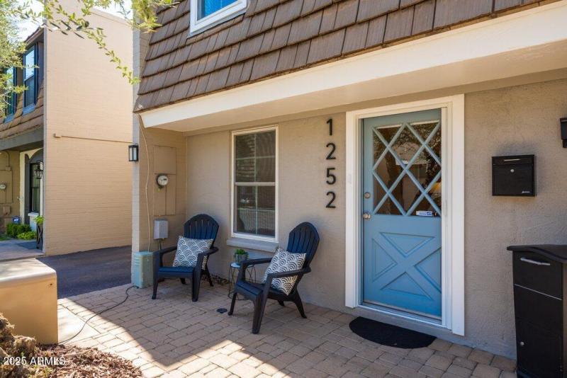 Paver Stone Front Porch