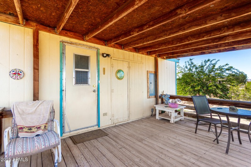 Covered Porch Seating Area