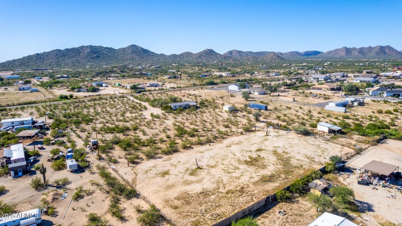 Desert Land with Mountain Backdrop