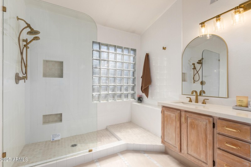 Shower Tiled to Ceiling