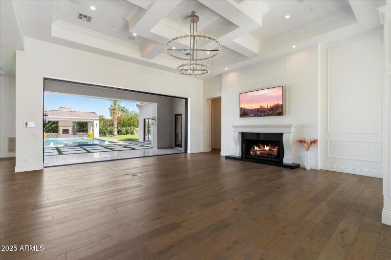 Great room open to patio