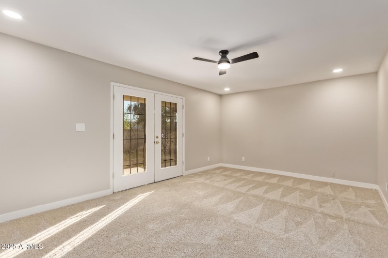 Master Bedroom with Arcadia Door