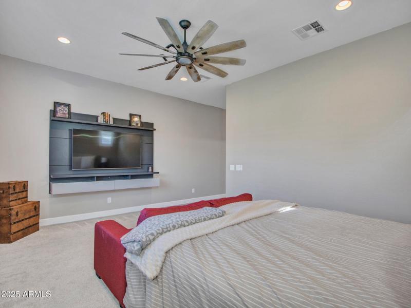 Primary Suite with custom wall