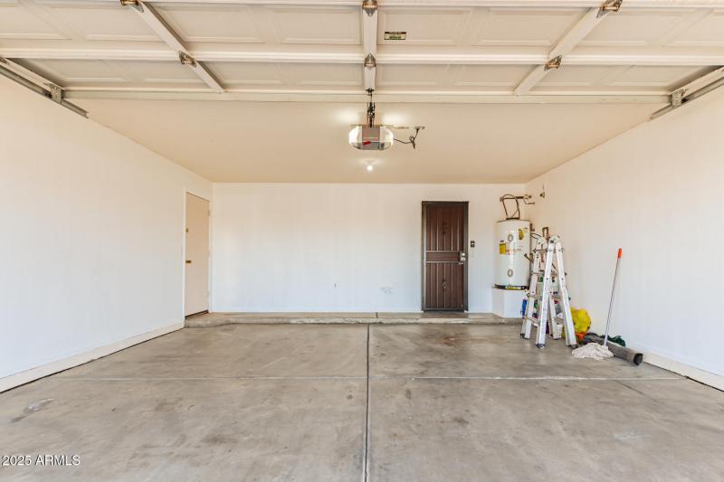 Garage with utility door