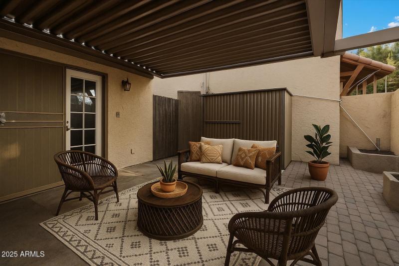 Virtually Staged Patio