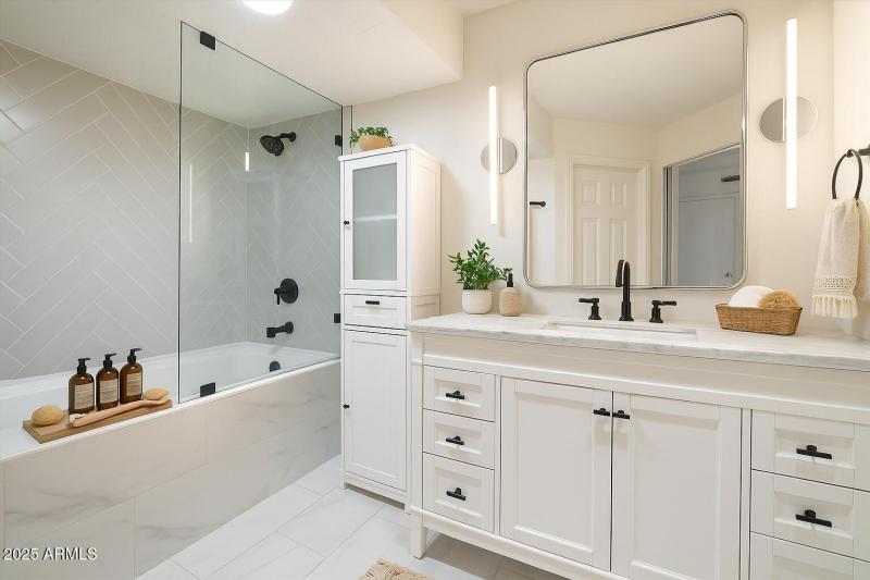 Virtually Staged Primary Bath