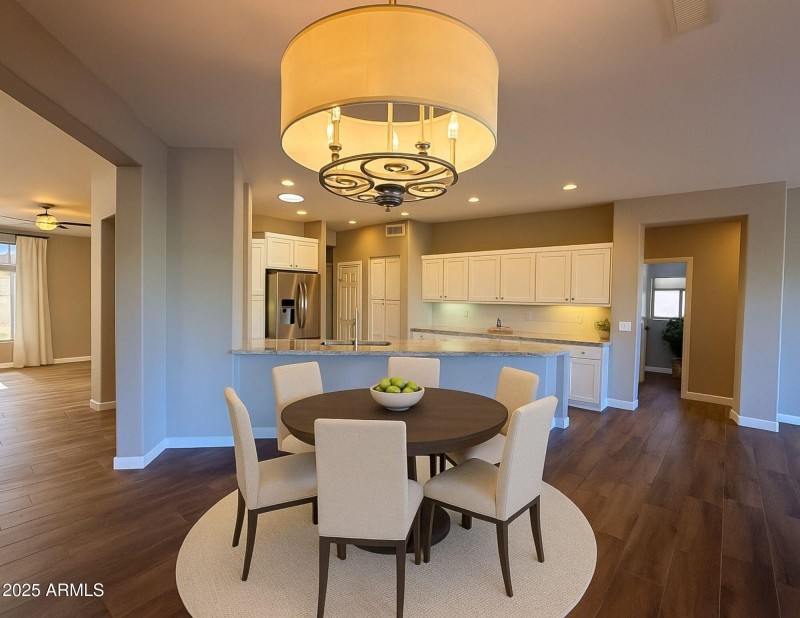Dining Area Virturally Staged