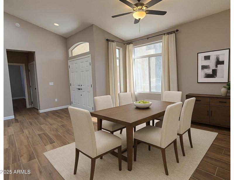 Dining Room Virtually Staged