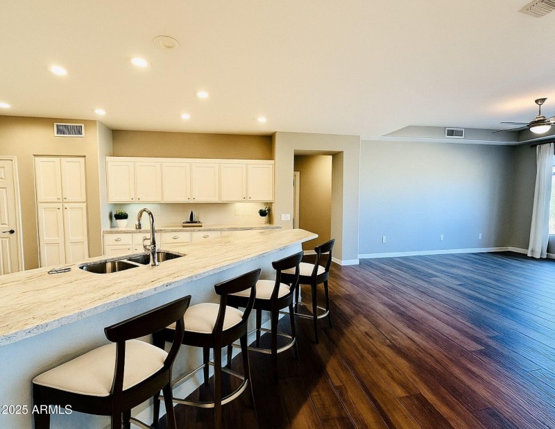 Breakfast Bar Virtually Staged