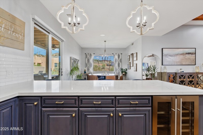 Kitchen to dining room